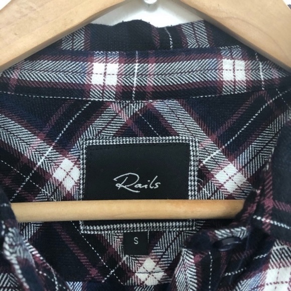 Rails long sleeve plaid flannel small button down - Picture 2 of 7